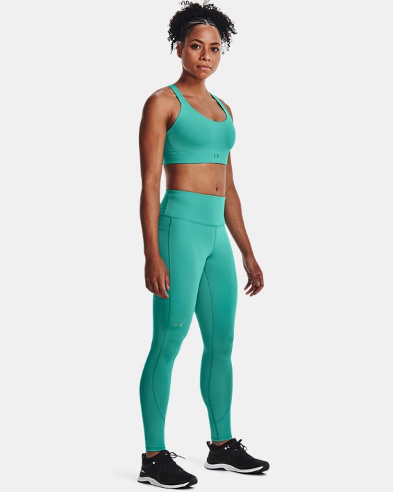 Women's UA RUSH™ No-Slip Waistband Full-Length Leggings, Green, pdpMainDesktop image number 2